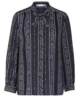 Florence printed crepe blouse with necktie SEE BY CHLOE