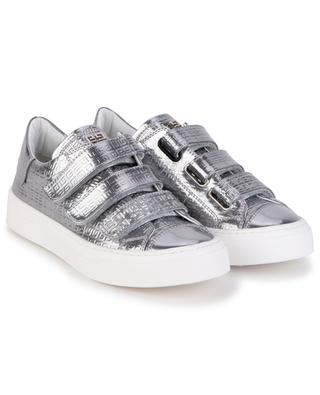 4G children's Velcro metallic leather low-top sneakers GIVENCHY