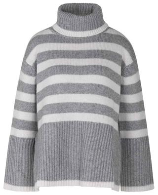 Wool and cashmere striped turtleneck jumper HEMISPHERE