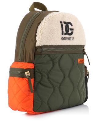 Inside Nature children's quilted nylon and plush backpack DOLCE & GABBANA