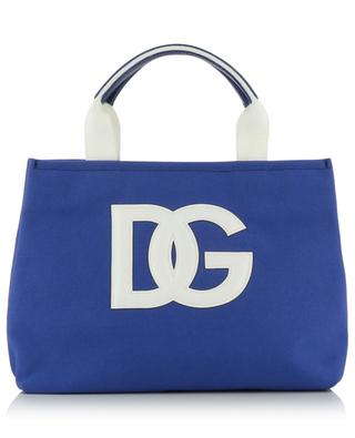 DG Blu Mediterraneo canvas and leather children's handbag DOLCE & GABBANA