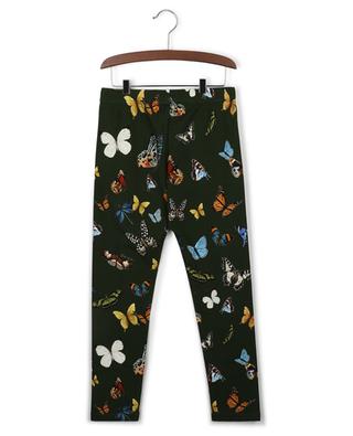 Mädchen-Leggings aus Jersey mit Schmetterlingsprint DOLCE & GABBANA