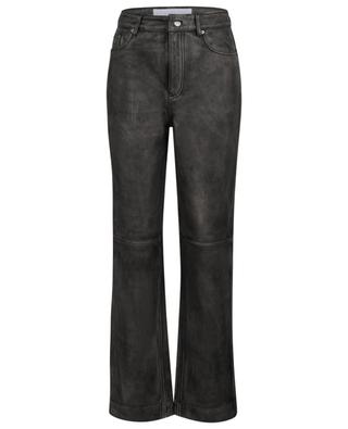 Washed lambskin leather straight leg trousers REMAIN BIRGER CHRISTENSEN