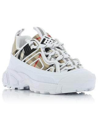 Mnii Arthur boy's low-top sneakers in fabric and leather BURBERRY