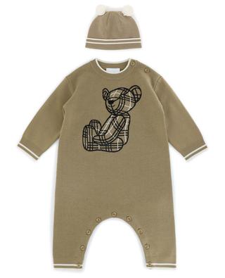 Avrile knit all-in-one and beanie baby set BURBERRY