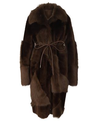 Manteau en peau lainée réversible Misty Patch NOVE LEDER
