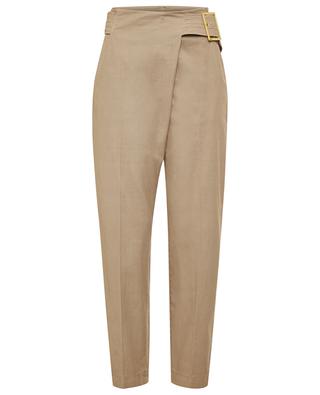 Overlay Detail high-rise carrot trousers MAISON COMMON