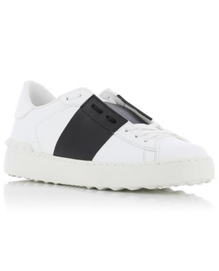 Open low-top lace-up sneakers in calfskin VALENTINO