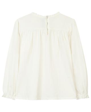 Girl's blouse with embroidered bib TARTINE ET CHOCOLAT