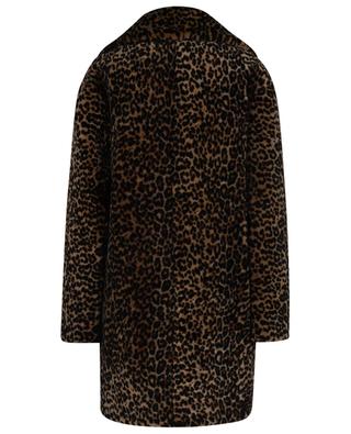 Mantel aus Lammfell mit Leopardenprint Daphne TAGLIATORE