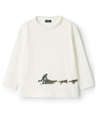 Dog sleigh boy's long-sleeved T-shirt IL GUFO