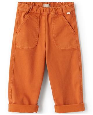 Baggy gabardine children's trousers IL GUFO