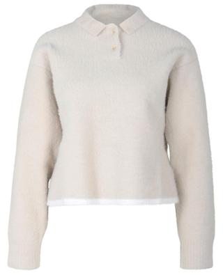 Neve long-sleeved fluffy knit polo shirt JACQUEMUS