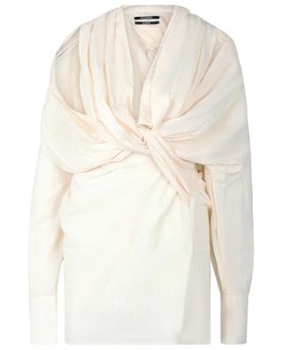 Agui draped cotton mini dress JACQUEMUS