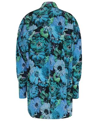 Painted Floral printed silk oversize shirt STELLA MCCARTNEY