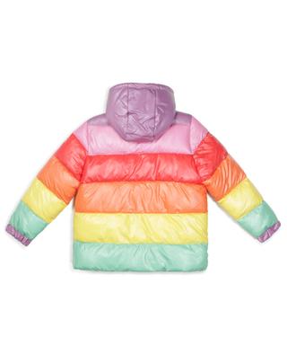 Doudoune fille à capuche Rainbow Striped STELLA MCCARTNEY KIDS