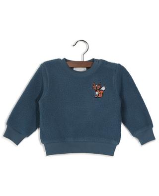 Baby-Sweatshirt aus Teddy-Fleece Fox STELLA MCCARTNEY KIDS