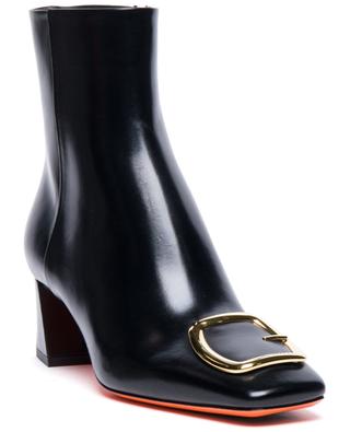 Patent leather ankle boots with heels SANTONI