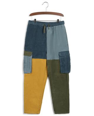 Colourblock boy's corduroy cargo trousers STELLA MCCARTNEY KIDS
