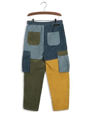 Colourblock boy's corduroy cargo trousers STELLA MCCARTNEY KIDS