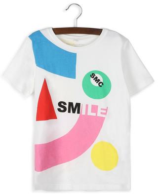 Bedrucktes Mädchen-T-Shirt aus Bio-Baumwolle Abstract Smile STELLA MCCARTNEY KIDS
