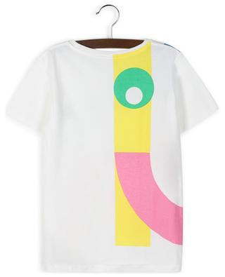 T-shirt fille en coton bio imprimé Abstract Smile STELLA MCCARTNEY KIDS