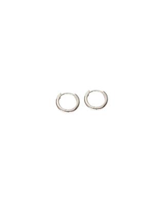 Classic white gold hoop earrings - 8 mm AVINAS
