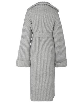 Wool and alpaca long rib knit cardigan HERZEN'S ANGELEHEIT