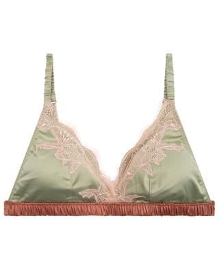 Beau satin and lace triangle bra LOVE STORIES