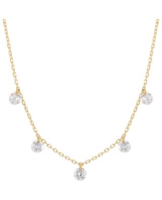 Danaé 5 Diamonds yellow gold and diamond necklace PERSEE