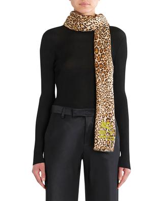 Shaal-Nur leopard print cashmere and silk scarf ETRO