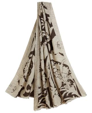 Shaal-Nur palm tree cashmere and silk scarf ETRO