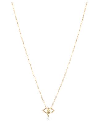 Eye Pavé 1 Diamond yellow gold and diamond necklace PERSEE