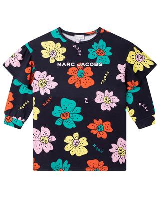 Ruffled girl's floral sweat dress THE MARC JACOBS