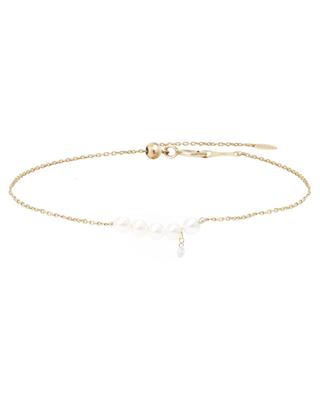 Perlée pearl and diamond adorned gold bracelet PERSEE
