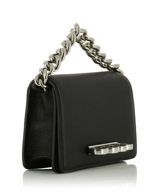 Mini sac porté épaule en cuir grainé Four Ring With Chain ALEXANDER MC QUEEN