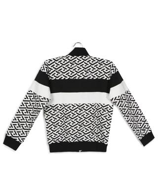 La Greca Colour Block boy's zip-up sweatshirt VERSACE