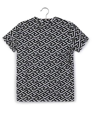 La Greca All-Over printed boy's short-sleeved T-shirt VERSACE