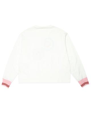 Sequin Flowers girl's embroidered jersey top MARNI