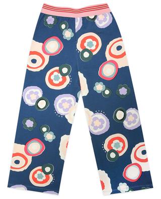 Seventies Florals straight-fit cotton girl's trousers MARNI