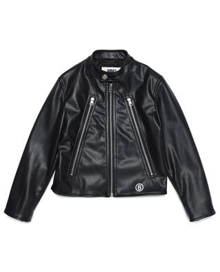 Boy's faux leather jacket MM6
