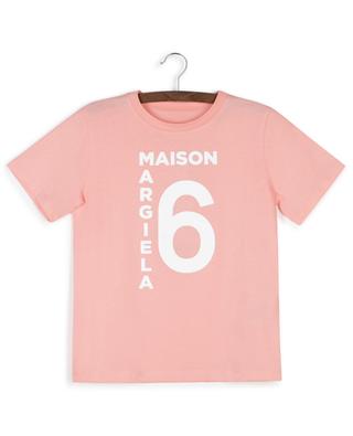 Kurzärmeliges Mädchen-T-Shirt aus Baumwolle MM6 MM6