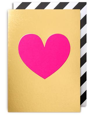 Carte de voeux Postco Pink Heart LAGOM DESIGN