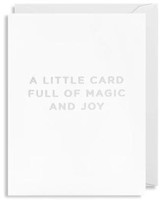 Carte de voeux Cherished A Litte Card Full Of Magic And Joy LAGOM DESIGN