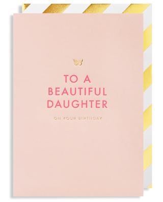 Postco To A Beautiful Daughter On Your Birthday greeting card LAGOM DESIGN