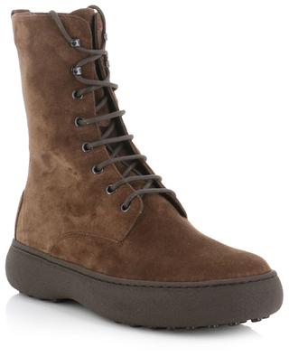 Winter Gommino lace-up ankle boots in suede TOD'S