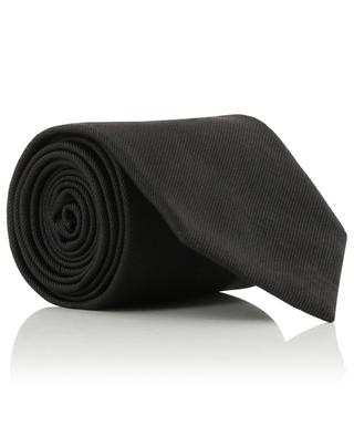 Einfarbige Krawatte aus Seidentwill BRIONI