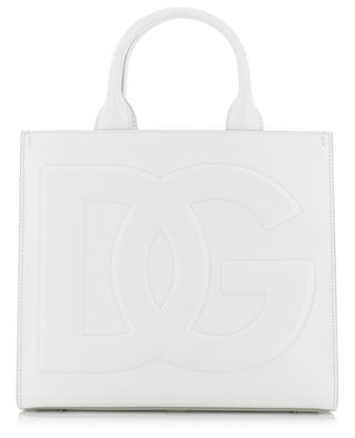 DG Daily Mini 3D logo adorned smooth leather tote bag DOLCE & GABBANA
