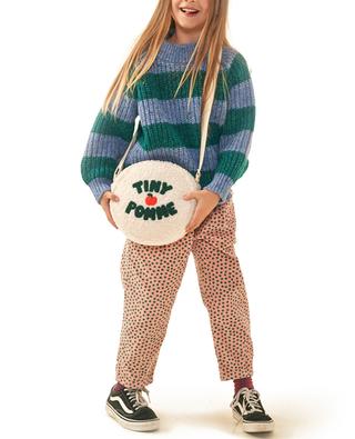 Kinder-Rippstrick-Pullover Big Stripes Mockneck TINYCOTTONS