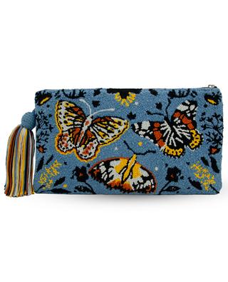 Meadow Ocean butterfly adorned pouch MAMA TIERRA